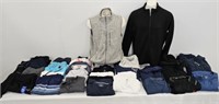 40 PIECES OF MENS LARGE TOPS & BOTTOMS (12)