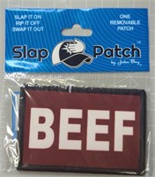 Beef velcro removable patch