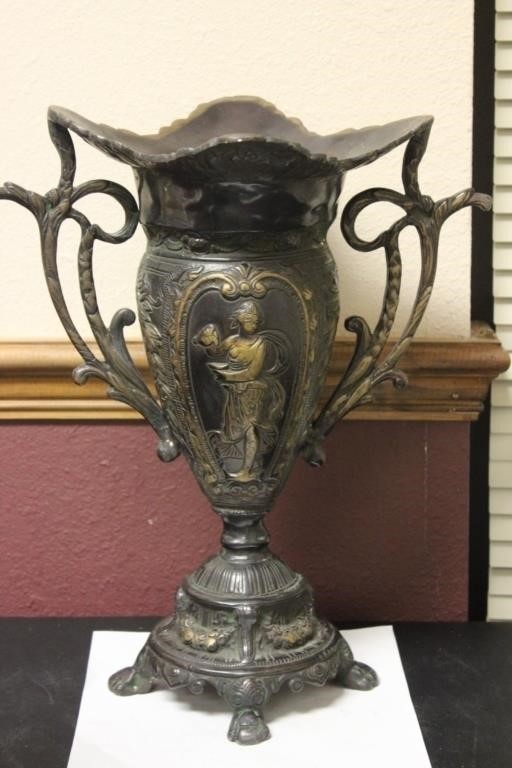 An Art Nouveau Bronze Vase