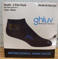 Ghluv Antimicrobial home socks size 9-2