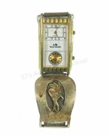 14k Gold & Sterling Silver Native American Watch