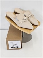 NEW LADIES BOW FLAT MULES - SIZE 9 1/2