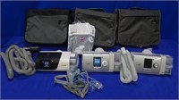 ResMed AirCurve 10 Lot of 3 CPAP Machines w/ Carry