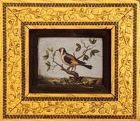 Grand Tour Roman Style Mosaic of Bird, 1819