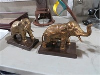 VINTAGE PAIR OF ELEPHANT BOOKENDS PHIL MFG CO