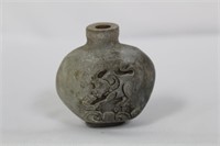 A Well Carved Stone Snuff Bottle
