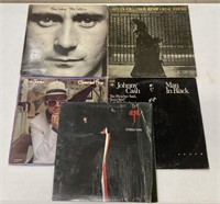 Group of Classic Rock Record Albums