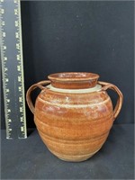 Cole Family Red Eye Gravy Two Handle Pottery Vase