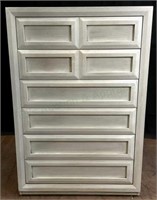 Thomasville White-washed Highboy Chest Of Drawers