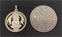 Sterling Silver Mayan Theme Jewelry