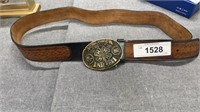 4H buckle and leather belt