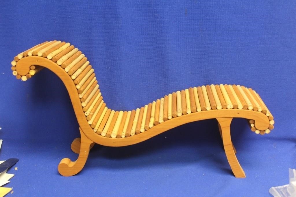Wood and Bamboo Model Lounge Chair