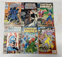 Group of Vintage DC & Marvel Comic Books