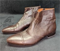 Alberto Guardiani Men's 12 Leather Zip Up Boots