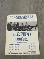 Vintage Explainers Coffee Shop Flyer