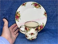 Royal Albert Old Country Rose plate & mug