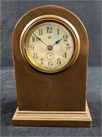 Vintage Brass Mantel Clock The Jennings Brothers