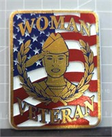 Woman veteran magnet USA made