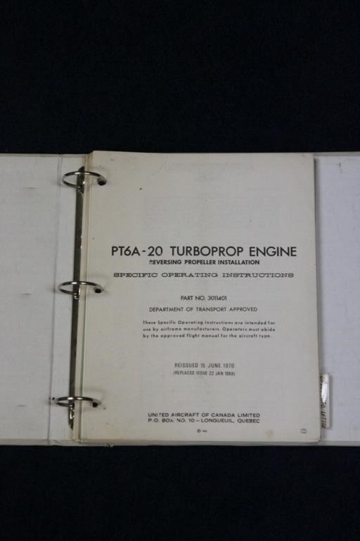 PT6A - 20 Turbodrop Engine Manual