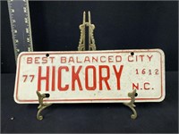 1977 Hickory, NC City Tag