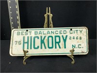 1976 Hickory, NC City Tag
