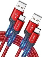 (Sealed) JSAUX USB C Cable?6.6FT 2 Pack?3.1A Type