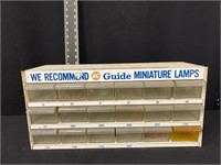 Vintage AC Miniature Lamp Advertising Cabinet