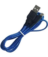 (2pcs) Braided 5FT USB Charger Cable for 3DS