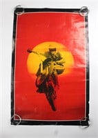 1972 FLYIN' HIGH Motorcycle Poster Thought Factory