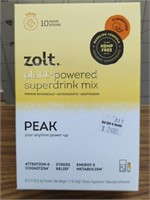 Zolt plant-powered super drink mix peak