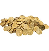 (new)Plastic Coins (gold) (100/Pkg) AG
