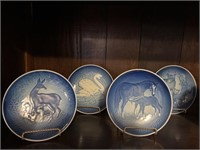 13 Copenhagen Porcelain Plates