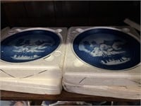 4 Copenhagen Porcelain Plates