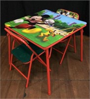 (3pc) Mickey Mouse Children's Table W/ Chairs