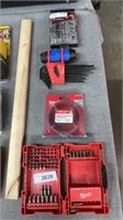 Allen wrenches, bits, and ratchet set