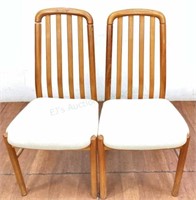 (2) K D Furniture Danish Style Dining Chairs