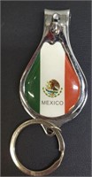 Mexican flag keychain bottle opener nail clippers