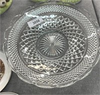 Glass serving bowl