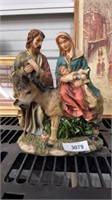Joseph Mary and baby Jesus figurine