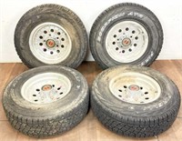 (4) Pirelli Scorpion Atr Lt 235/75 R15 Tires, Rims