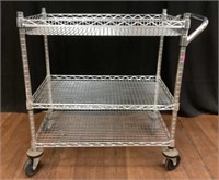Seville Classics Nsf Metal Wire Rolling Cart
