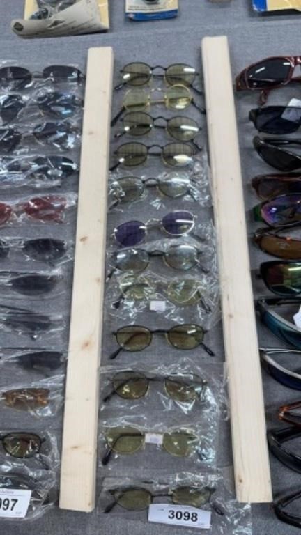 12 pairs of sunglasses