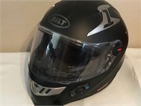 Bilt Black Techno Bluetooth Motorcycle Helmet XL