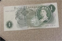 Bank of England One Pound Note