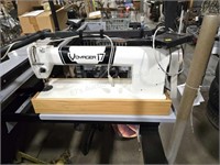 Vtg Voyager #17 Quilting Sewing Machine & Frame