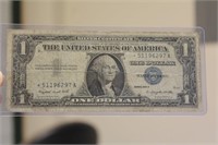1957 Blue Seal Star $1.00 Note