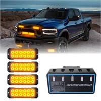 ADAURIS 12-LED Strobe Lights For Trucks emergency