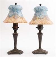 H.G. McFaddin & Co. Emeralite Bellova Lamps, 2