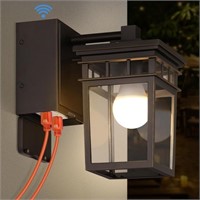 Porch Light with GFCI Outlet Built in, Dusk to Daw