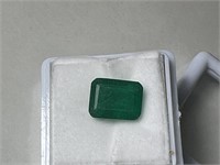 Top Quality Lab Created Octagon Emerald 6.65 Cts